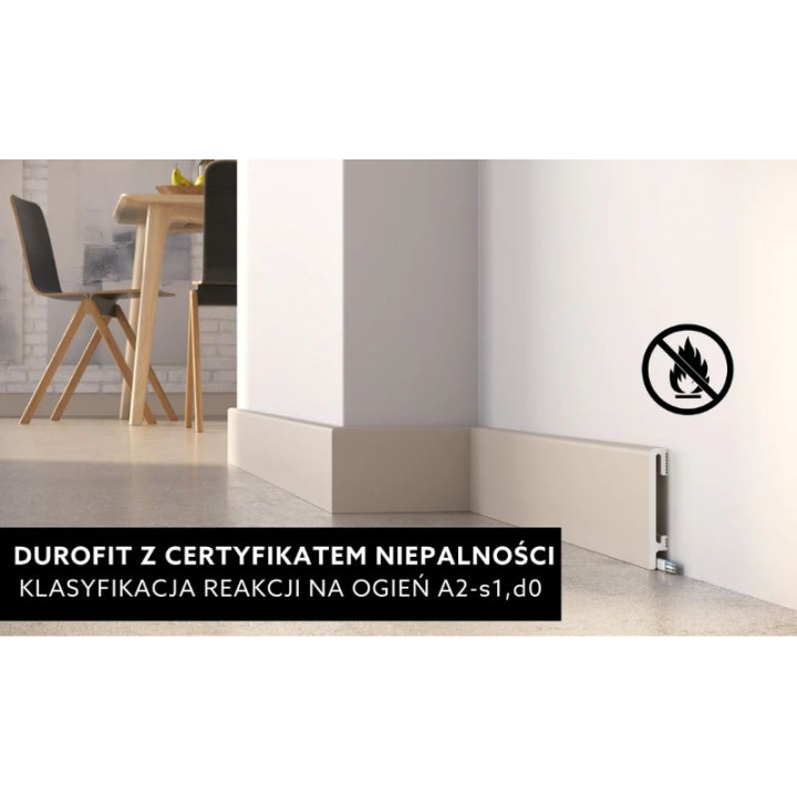 Listwa przypodłogowa DuroFit szara PF060G